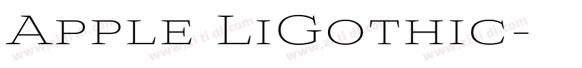 Apple LiGothic字体转换